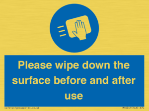 Please wipe down the surface before and after use
